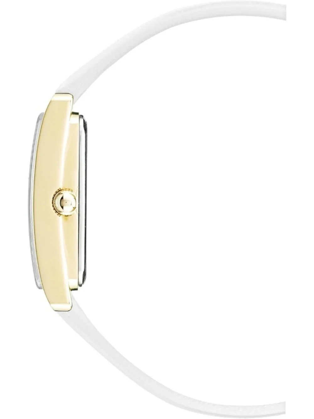 Anne Klein Women's White Gold Leather Strap Analog Quartz Solid Luxury Watch